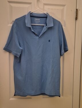 Izod Light Blue Short-Sleeve Polo